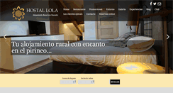 Desktop Screenshot of hostal-lola.com